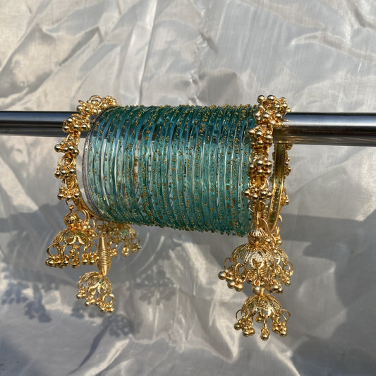 Rain drop jhumki bangles
