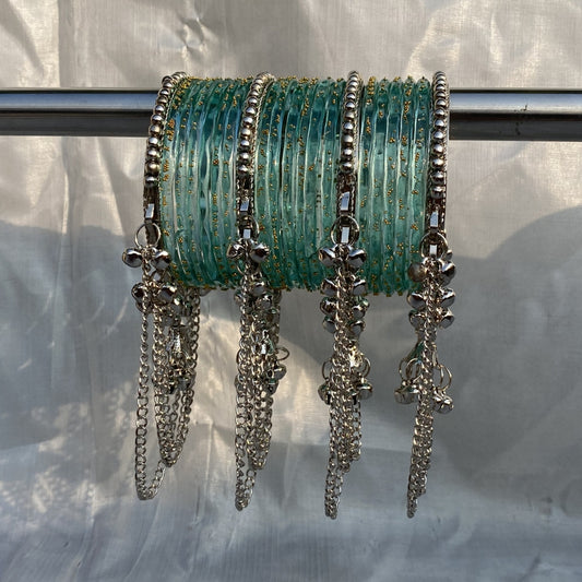 Rain drop latkan bangles