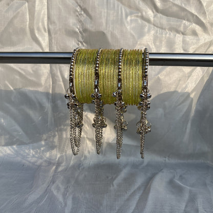 Rain drop latkan bangles
