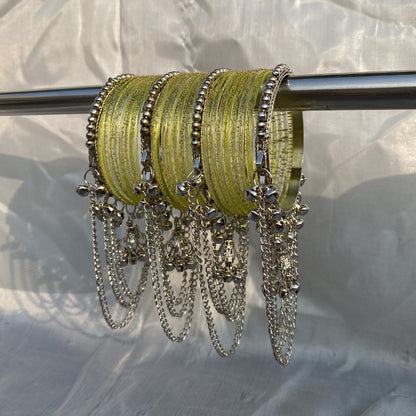 Rain drop latkan bangles