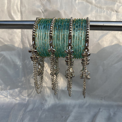 Rain drop latkan bangles
