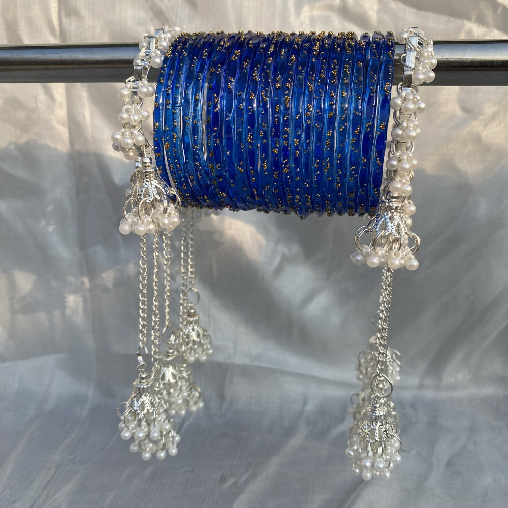 Rain drop pearl bangles