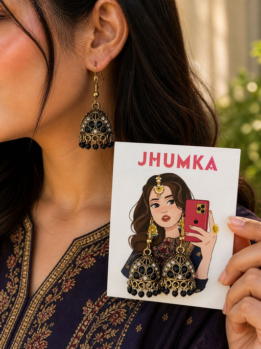 Noor-e-Siyaah Jhumkas