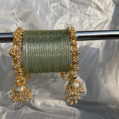 Rain drop jhumki bangles