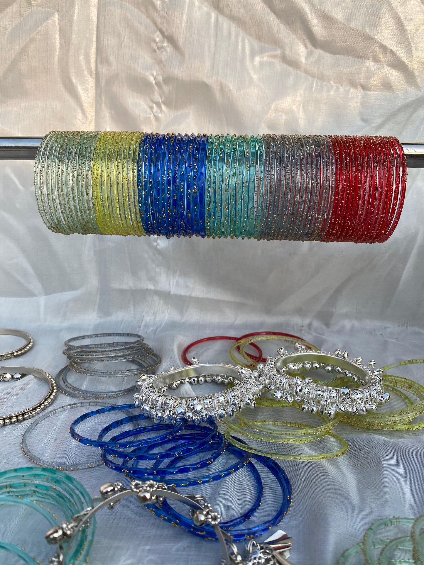 Rain drop pearl bangles